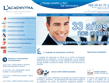 Tablet Screenshot of laacademiadeoposicionesenmurcia.com